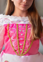 Load image into Gallery viewer, Aurora Pink Princess Long Sleeve Party Dress Costume - Fox Baby &amp; Co
