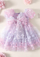 Load image into Gallery viewer, Kids girls Tea Party Butterfly Tulle Dress - Purple - Fox Baby &amp; Co
