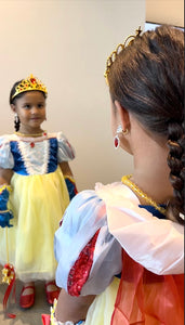 Magical Snow White Luxe Princess Birthday Party Dress Costume & Jewellery Set - Fox Baby & Co