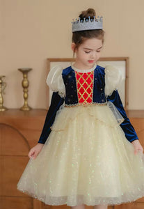 Snow White Princess Birthday Long Sleeve Party Dress Costume - Fox Baby & Co