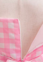 Load image into Gallery viewer, Kid little Girls Pink Gingham Barbie Party Dress - Fox Baby &amp; Co

