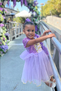 Classic Purple Princess Birthday Luxe Party Dress Costume - Fox Baby & Co