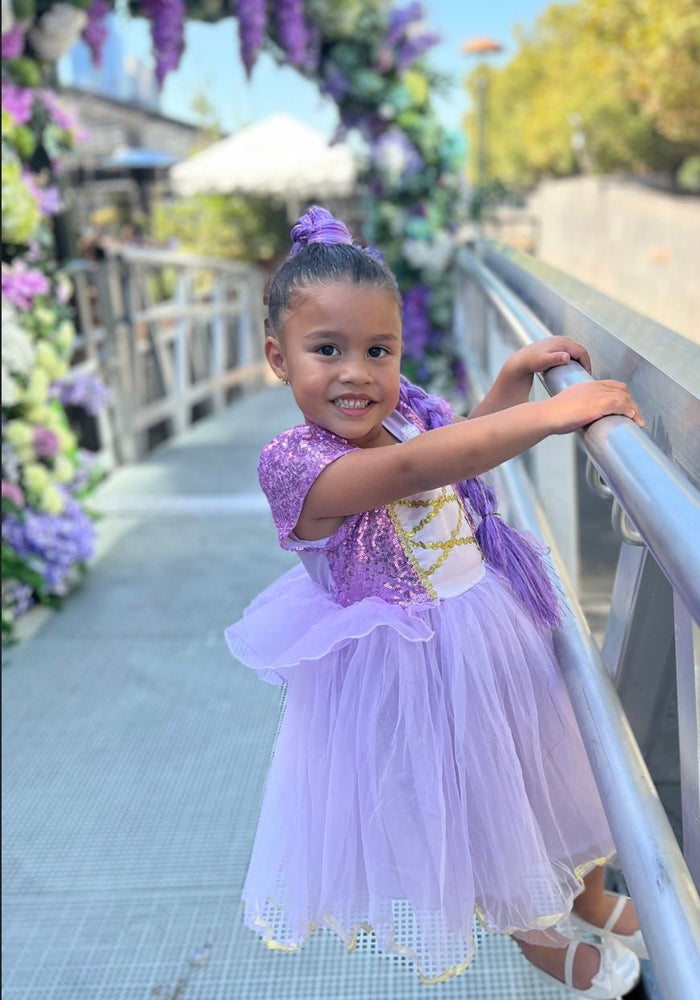 Classic Purple Princess Birthday Luxe Party Dress Costume - Fox Baby & Co