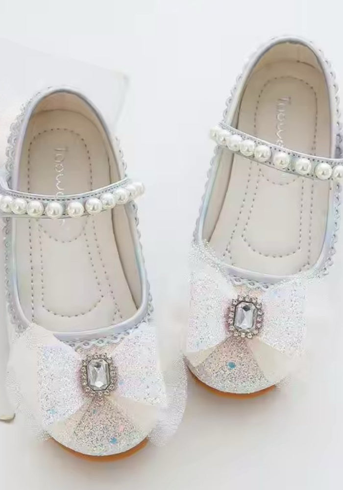 New Enchanted Princess Birthday Girl Sparkle Bow Mary Jane Shoe (pre order) - Fox Baby & Co