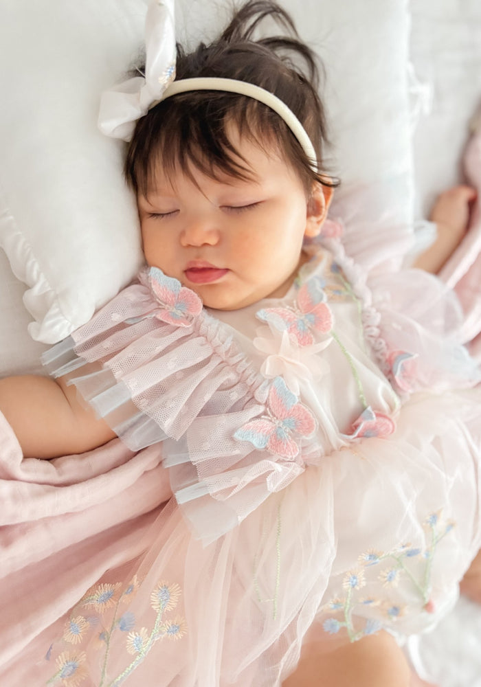Whimsical Dreamy Butterfly Romper & Bow Headband (pre order) - Fox Baby & Co