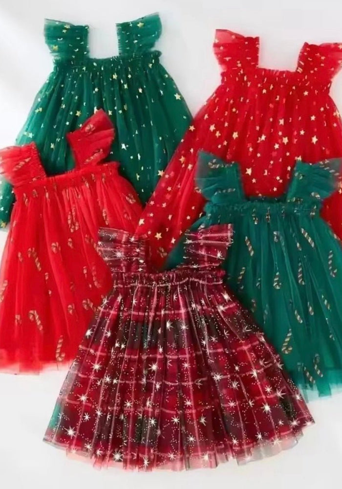 Christmas Mystery Tulle Dress - Limited Stock $45 - Fox Baby & Co