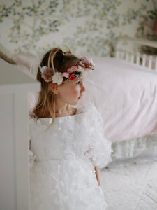 Vintage Floral Birthday Flower Crown - Fox Baby & Co