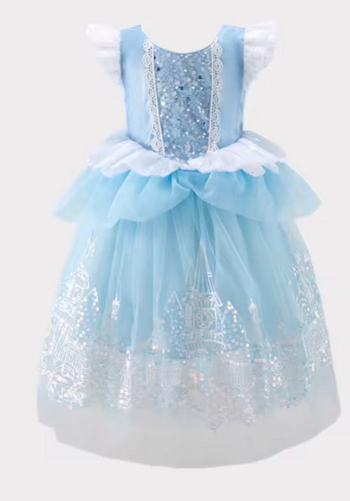 Cinderella Enchanted Castle Luxe Dress & Gloves - Fox Baby & Co