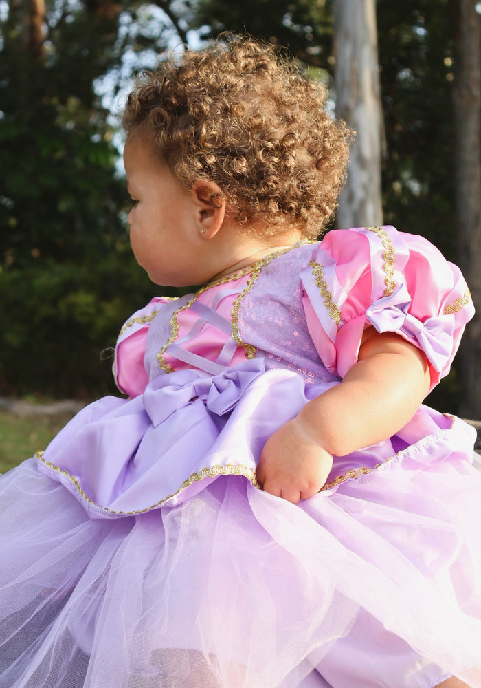 Mini Baby Rapunzel Luxe Princess Birthday Party Dress - Fox Baby & Co