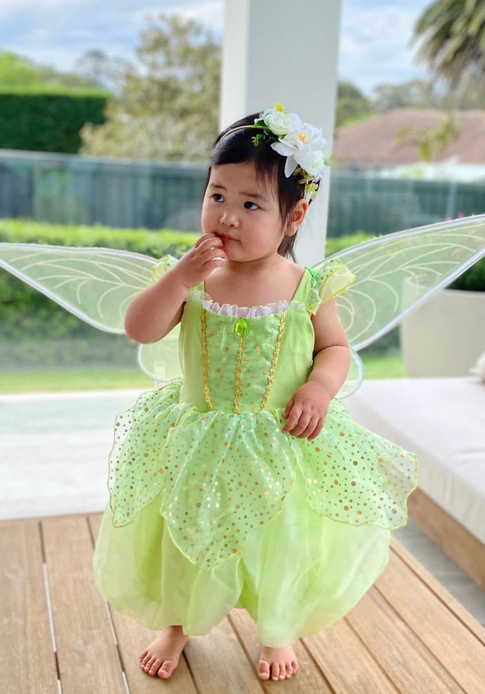 NEW Tinker Fairy Princess Dress & matching Wings - Fox Baby & Co