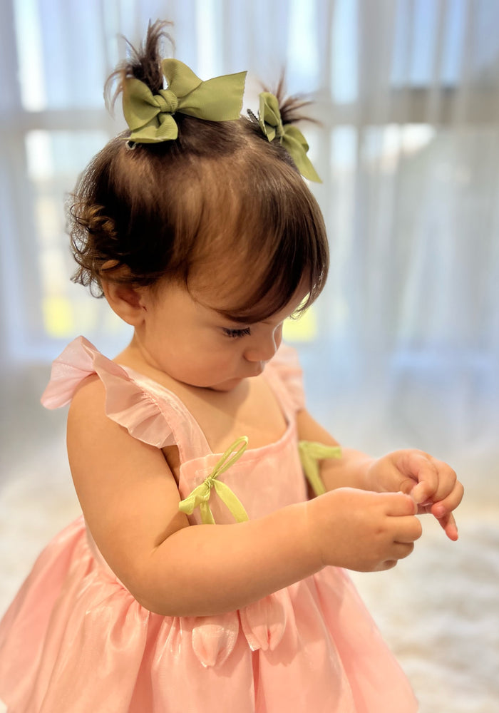 Spring Tulip Puff Frill Dress - Pink - Fox Baby & Co