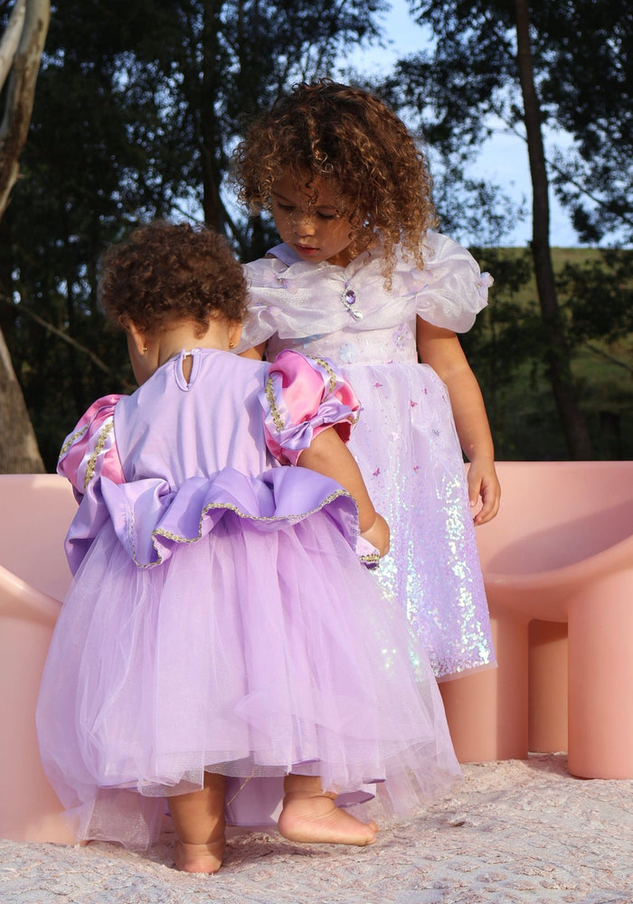 Mini Baby Rapunzel Luxe Princess Birthday Party Dress - Fox Baby & Co