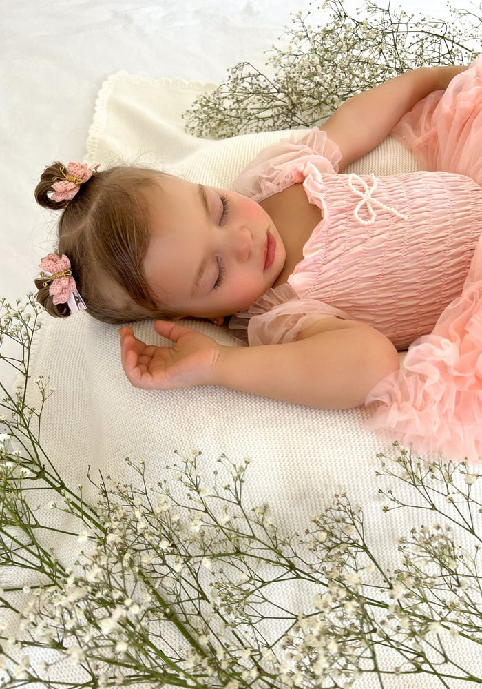 Kids little girls Ballerina Princess Tutu Dress - Baby Pink - Fox Baby & Co