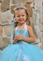 Load image into Gallery viewer, Elsa Snow Princess Tulle Tutu Dress Costume with Jewellery Set - Fox Baby &amp; Co
