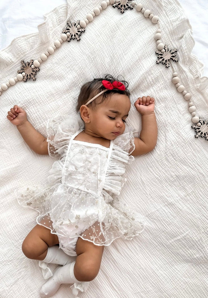 Harper Baby Bow Headband - Cherry Red - Fox Baby & Co