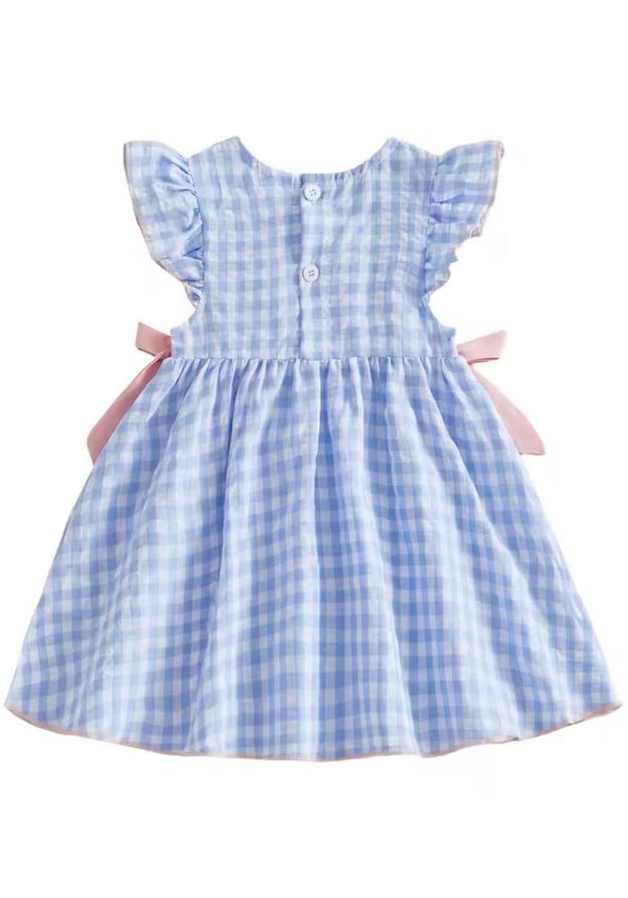 Easter Gingham Bow Dress - Pink - Fox Baby & Co