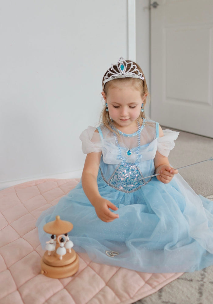 Blue Princess Luxe Birthday Party Dress Costume - Fox Baby & Co