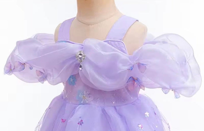 Rapunzel Butterfly Frill Princess Party Dress Costume (Limited Edition) - Fox Baby & Co