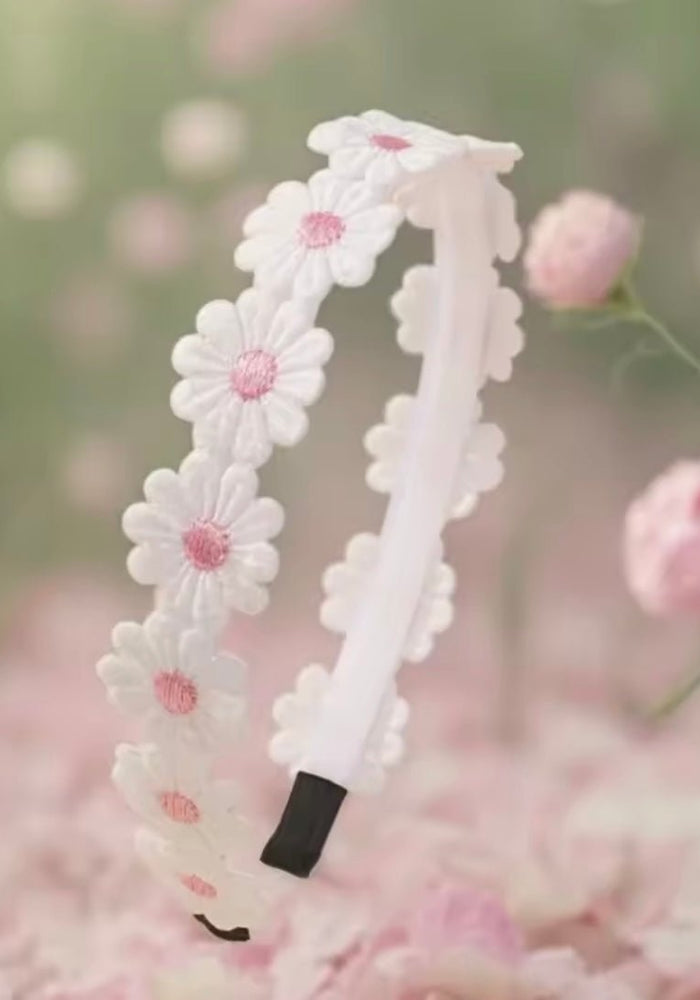 Pink Spring Daisy Headband - Fox Baby & Co