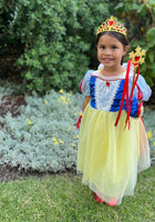 Load image into Gallery viewer, Magical Snow White Luxe Princess Birthday Party Dress Costume &amp; Jewellery Set - Fox Baby &amp; Co
