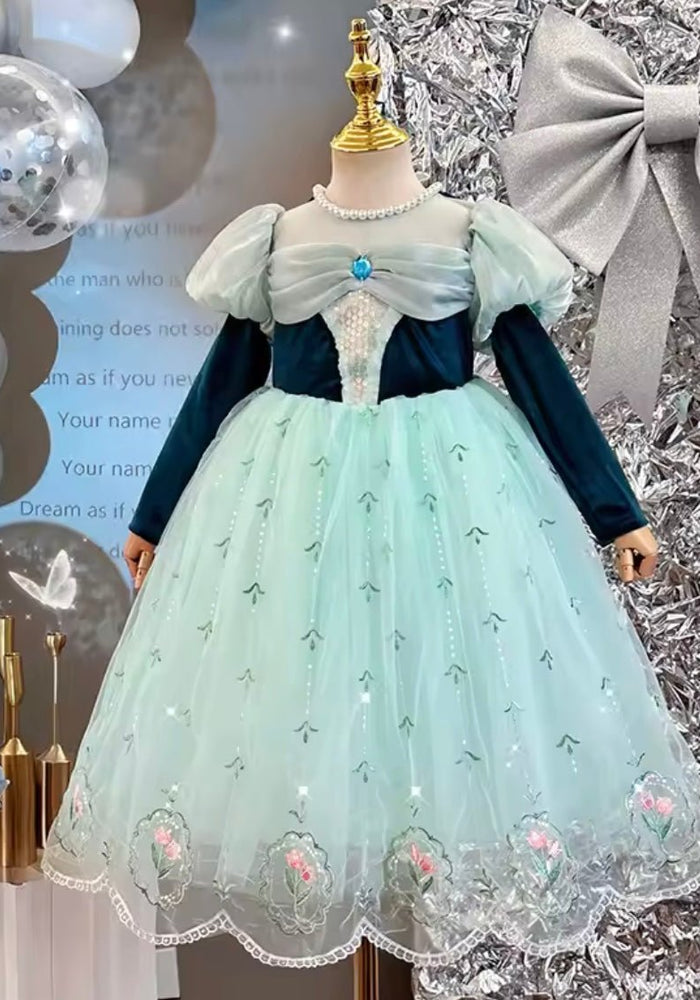 Enchanted Anna Princess Long Sleeve Birthday Party Dress Costume (Pre order) - Fox Baby & Co