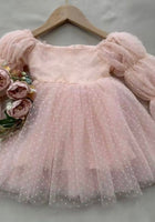 Load image into Gallery viewer, Flowergirl Fairy Wonderland Long Sleeve Luxe Tulle Dress - Pink Dots - Fox Baby &amp; Co
