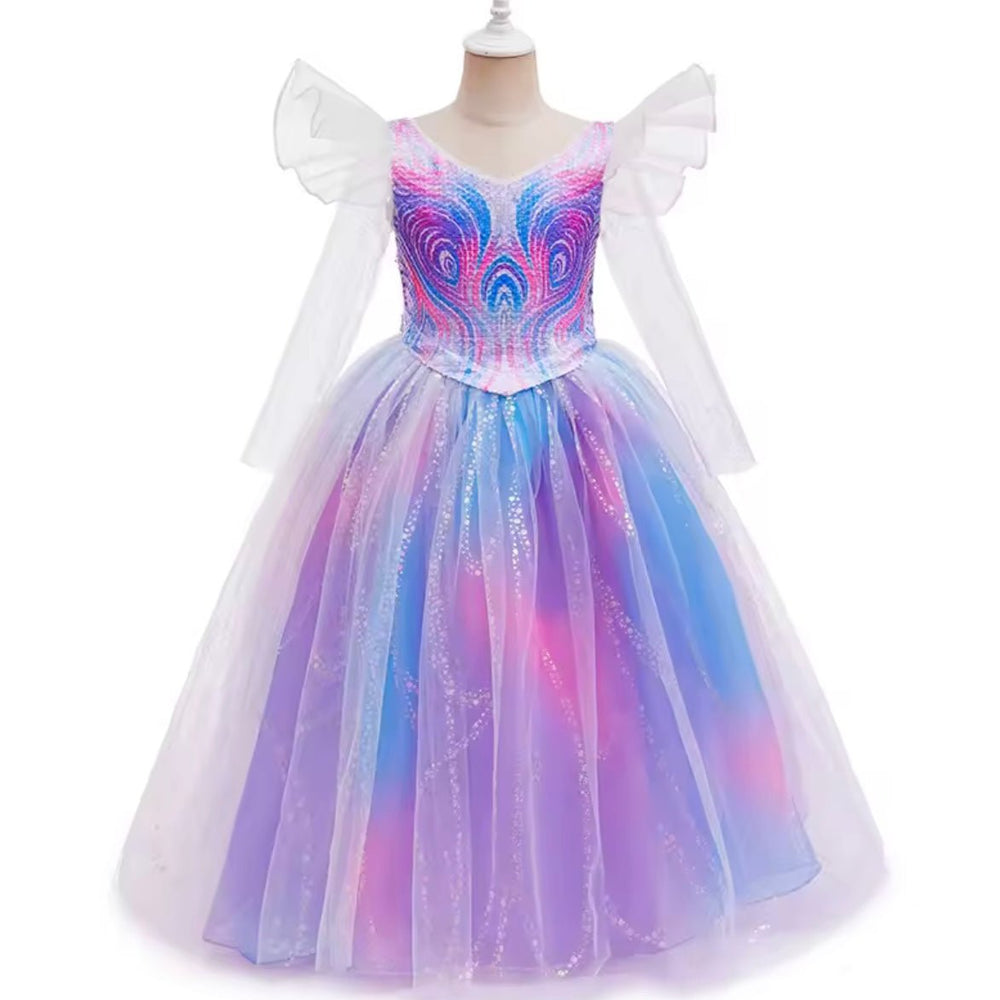 Glinda Purple Princess Birthday Long Sleeve Party Dress Costume - Fox Baby & Co