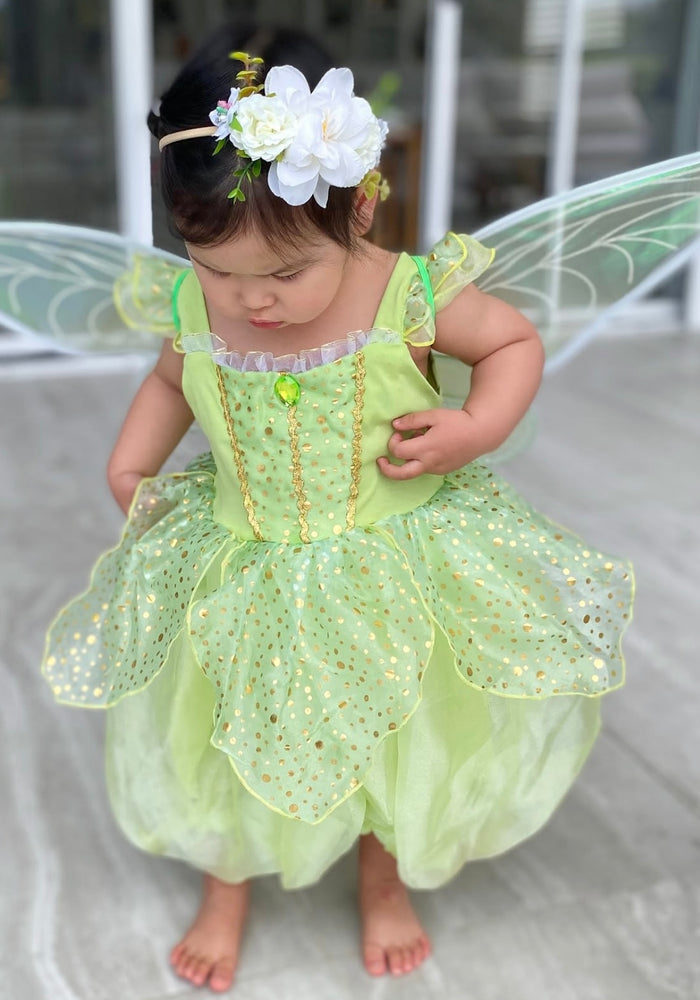 NEW Tinker Fairy Princess Dress & matching Wings - Fox Baby & Co