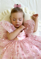 Load image into Gallery viewer, Kids girls Winter Wonderland Party Tulle Dress - Rose (pre order)
