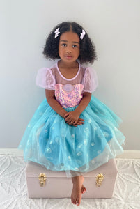 Mermaid Shell Princess Birthday Party Dress - Fox Baby & Co