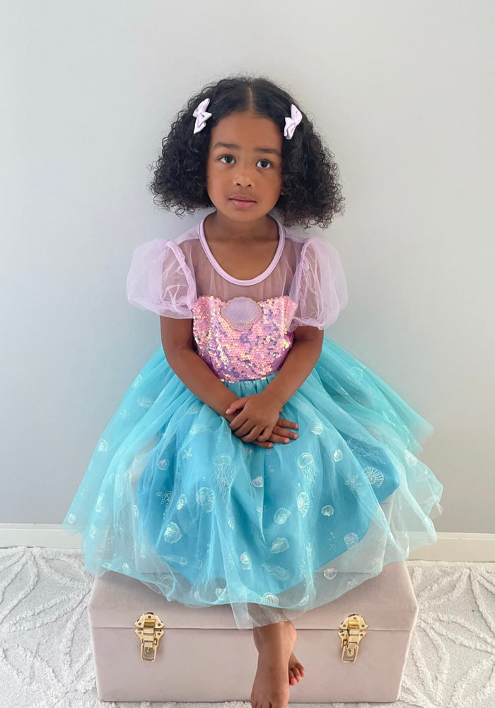 Mermaid Shell Princess Birthday Party Dress - Fox Baby & Co