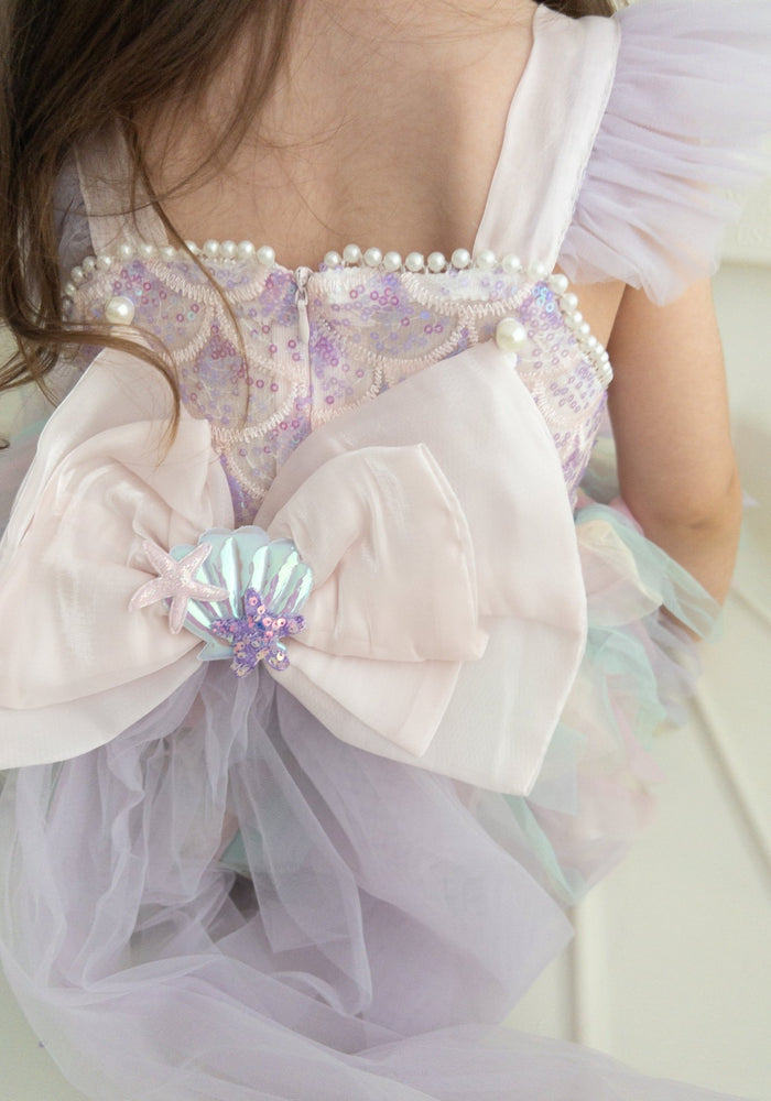 Mermaid Rainbow Bow Princess Party Dress - Fox Baby & Co