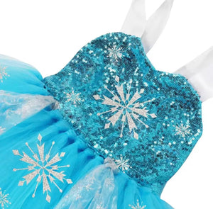 Elsa Snow Princess Tulle Tutu Dress Costume with Jewellery Set - Fox Baby & Co