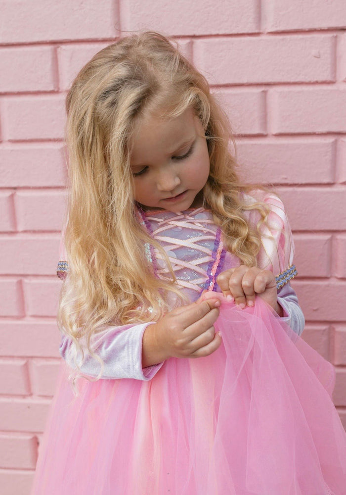 Enchanted Rapunzel Purple Princess Long Sleeve Party Dress Costume - Fox Baby & Co