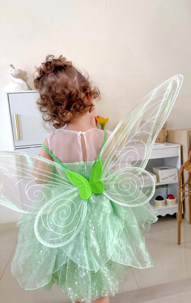 Tinker Fairy Princess Dress & matching Wings - Fox Baby & Co