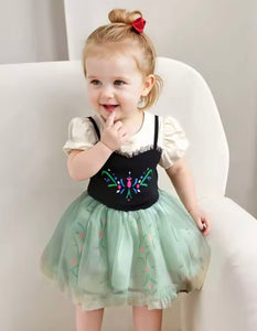 Baby Girls Anna Princess Tutu Tulle Romper with bow - Fox Baby & Co