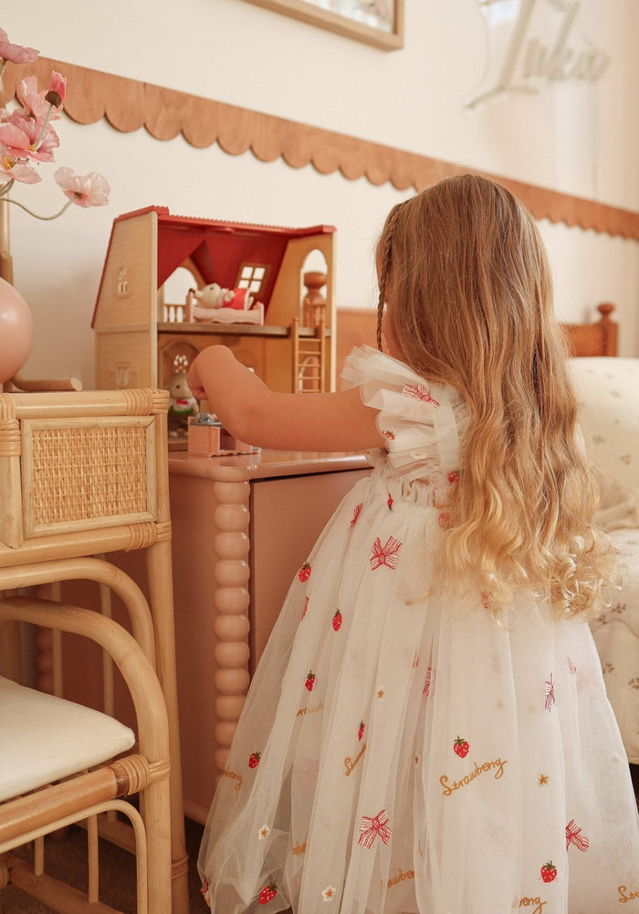 New Arabella Fairy Tulle Dress - Strawberry Cupcake - Fox Baby & Co
