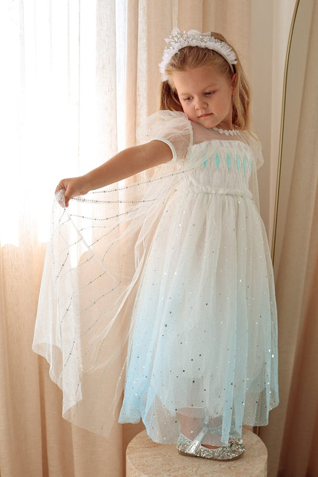 White Snow Princess Birthday Party Dress - Fox Baby & Co
