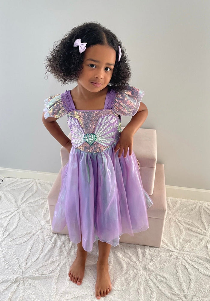 Wonderland Mermaid Princess Birthday Party Dress - Purple - Fox Baby & Co