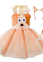 Load image into Gallery viewer, Bingo Inspired Tulle Party Dress &amp; Headband Set 🧡🐾
