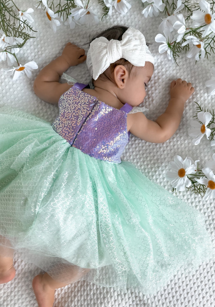 Mini Baby Mermaid Luxe Princess Birthday Party Dress - Fox Baby & Co