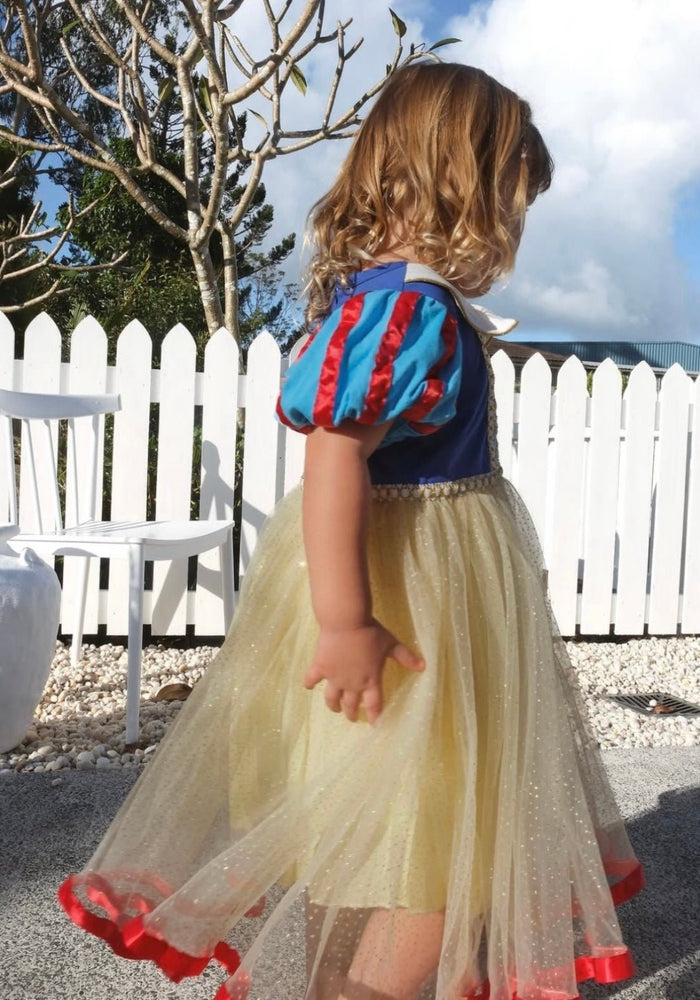 Enchanted Snow White Princess Birthday Party Dress Costume & Headband - Fox Baby & Co