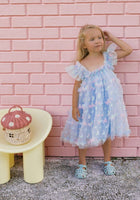 Load image into Gallery viewer, New Arabella Butterfly Luxe Fairy Tulle Birthday Dress - Blue Rainbow - Fox Baby &amp; Co
