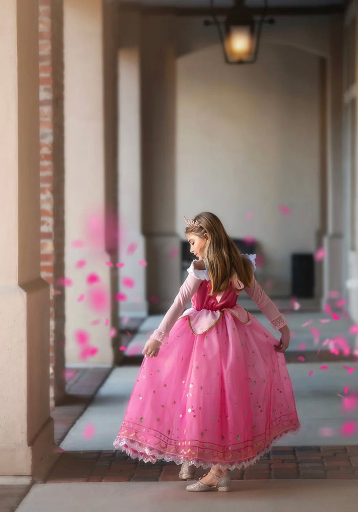 Aurora Pink Princess Long Sleeve Party Dress Costume - Fox Baby & Co