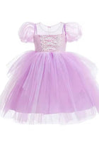 Load image into Gallery viewer, Whimsical Rapunzel Princess Puff Sleeve Party Dress Costume - Fox Baby &amp; Co
