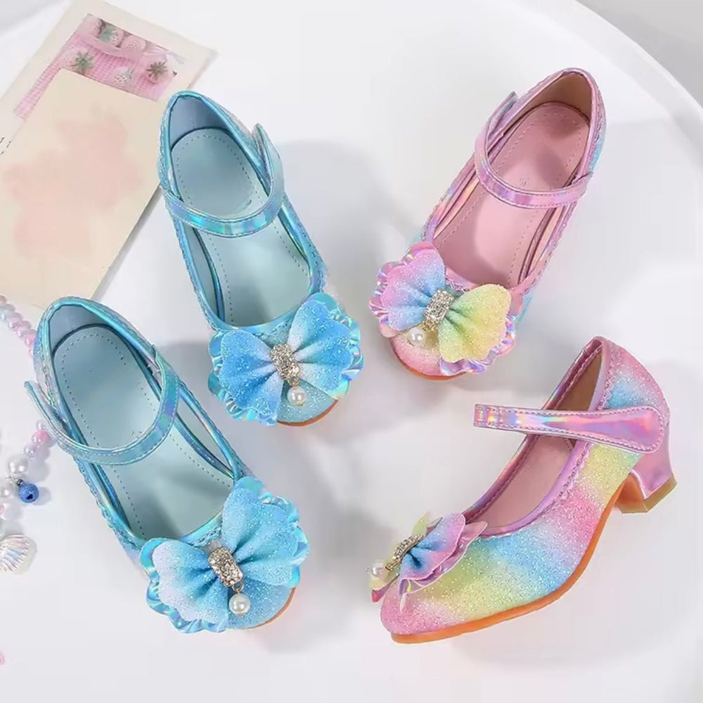 Little Girls My First High Heel Bow Princess Birthday Girl Shoe (pre order) - Fox Baby & Co