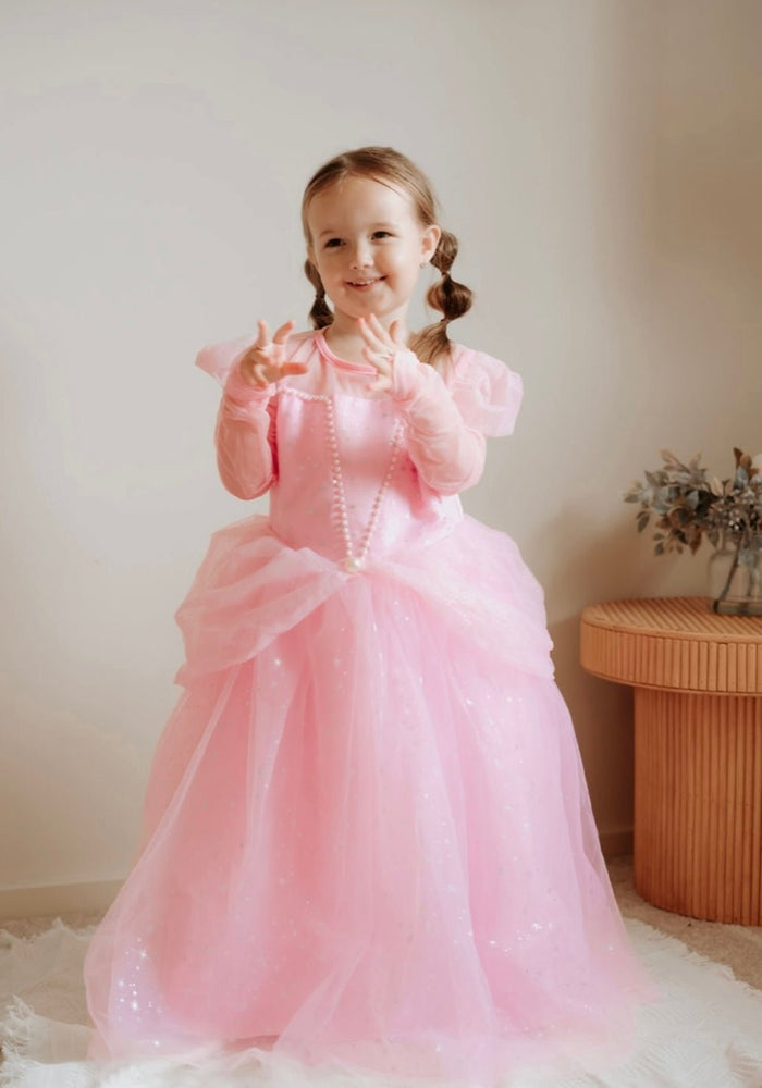 Limited Edition - Pink Wonderland Princess Birthday Long Sleeve Party Dress Costume - Fox Baby & Co