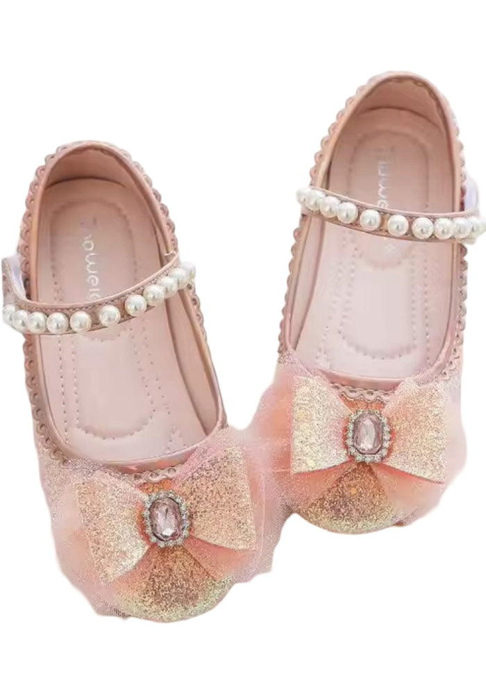 New Enchanted Princess Birthday Girl Sparkle Bow Mary Jane Shoe (pre order) - Fox Baby & Co
