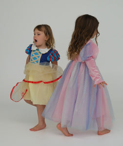 Classic Mermaid Princess Birthday Long Sleeve Party Dress Costume