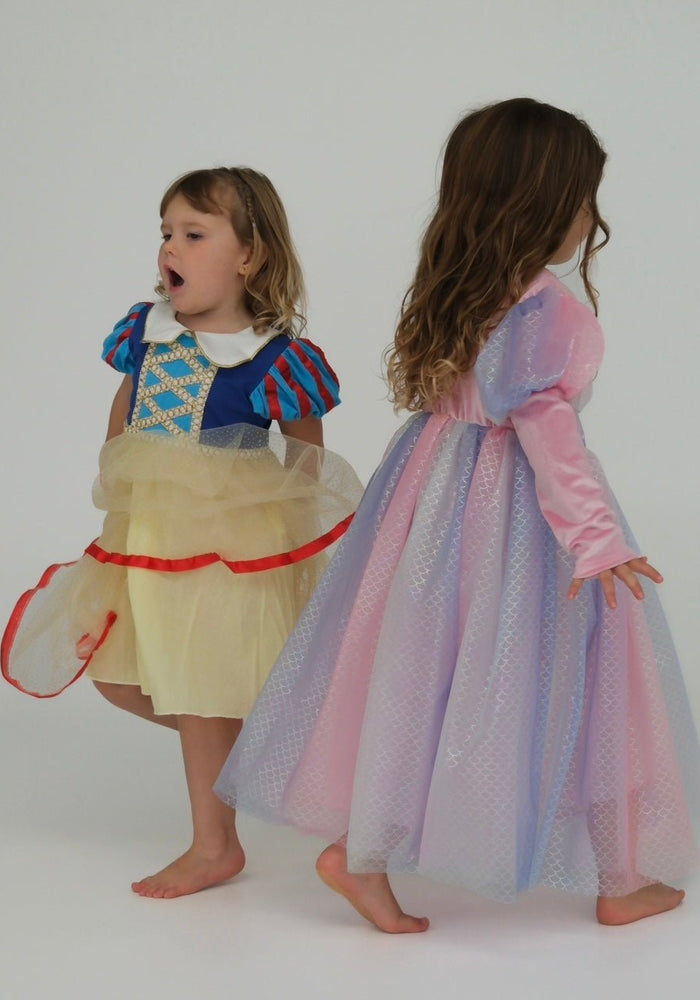 Classic Mermaid Princess Birthday Long Sleeve Party Dress Costume - Fox Baby & Co